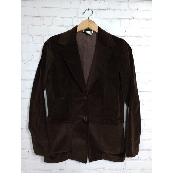 Vintage 70s Sears JR Bazaar Women's Cotton Blazer Jacket JR Size 9 Velvet Feel - Picture 10 of 10